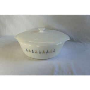 Anchor Hocking Fire King Candle Glow 439 3 Quart Casserole Dish with Lid